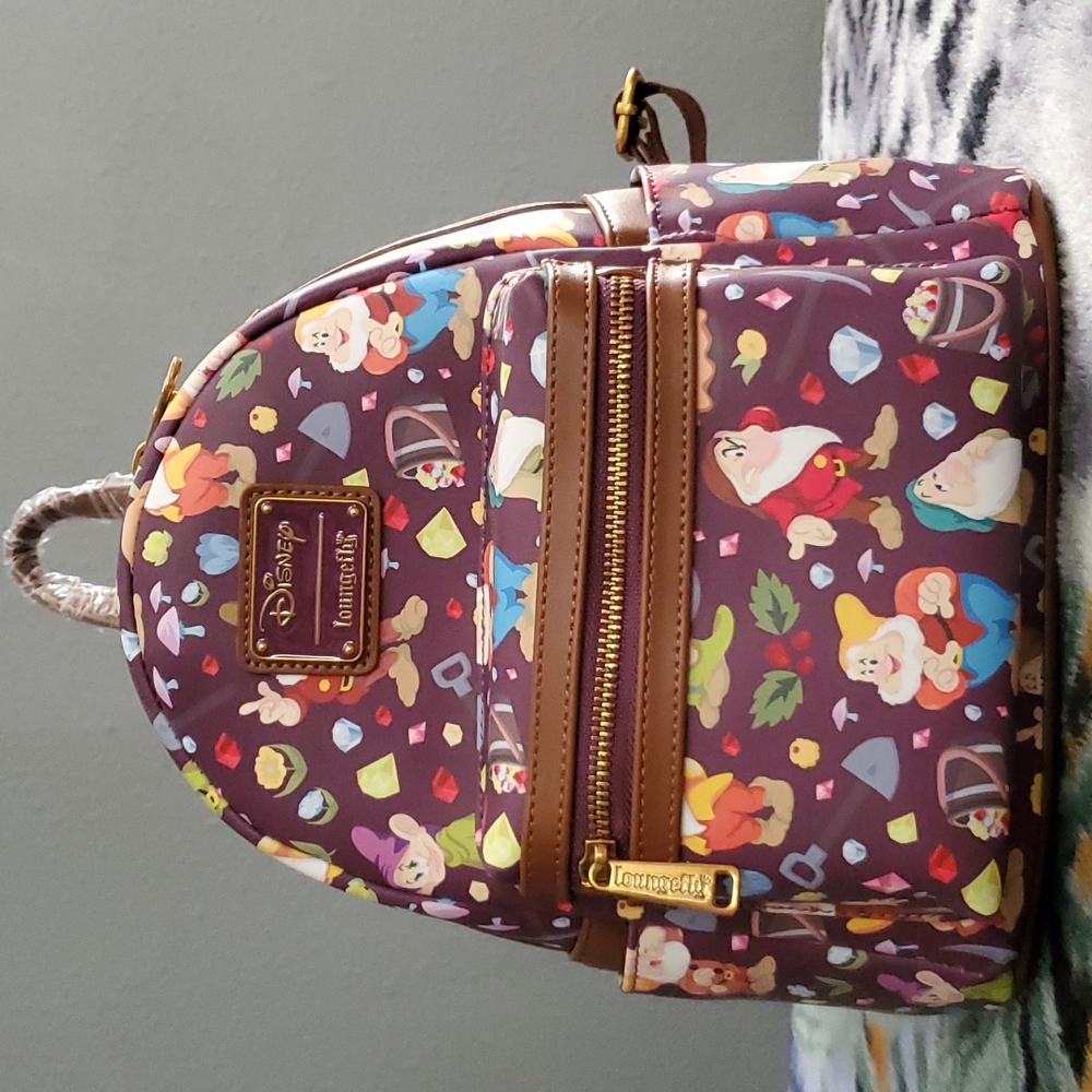 Disney Snow White and the Seven Dwarfs 85th Anniversary AOP Mini Backpack